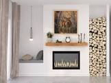 Dogberry modern farmhouse fireplace shelf