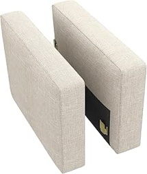 A pair of armless chenille arm modular for modular sectional sofa, incomplete
