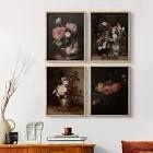Vintage floral print CXXI frame print set 4