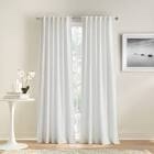 DKNY Waffle stripe white curtain