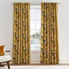 Fancy hummingbird pattern room, darkening curtains, rod pockets