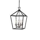 Cordelia four light lantern, geometric pennant