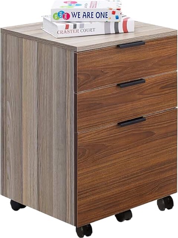 Kern brown 3 drawer side cabinet