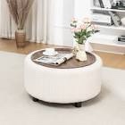 Pietsch round coffee table with storage