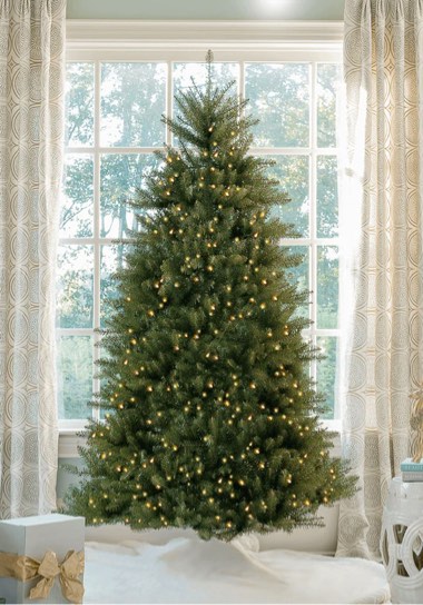 7 1/2 foot pre-lit artificial Christmas tree