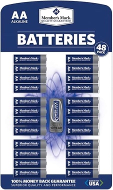 Member's Mark Alkaline AA Batteries (48 Pack)