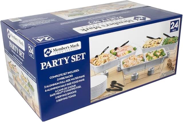 Disposable Food Serving Party Set - 24 pc.