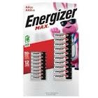 Energizer Max AA 20 count and AAA 16 count