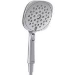 Moen Verso Eco-Performance Infiniti Dial Square Handheld Shower, 6-Inch Diameter Spray Head, Spot Resist Nickel, 220H4EPSRN