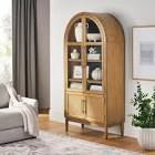 Members Mark Enzo storage cabinet with Rattan cabinet doors, natural