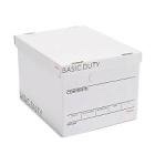 Staples, basic duty storage boxes, 4 boxes per pack