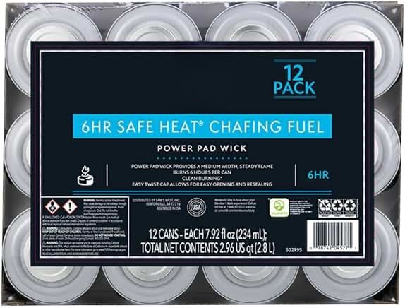 Members Mark six hour safe heat, shaving fuel, 12 can