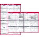 AT-A-GLANCE 2026 Vertical Horizontal Reversible Erasable Yearly Wall Calendar