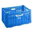 Blue plastic crate good for organizing krafts