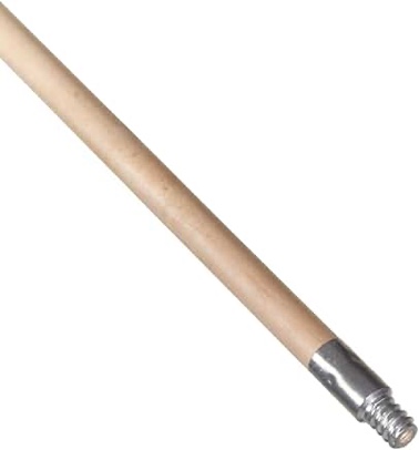 Coast wide wood broom handles with metal tips