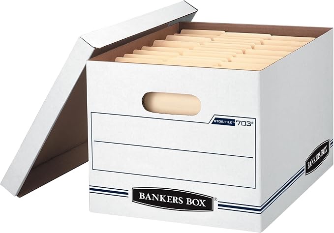 Bankers box set of six