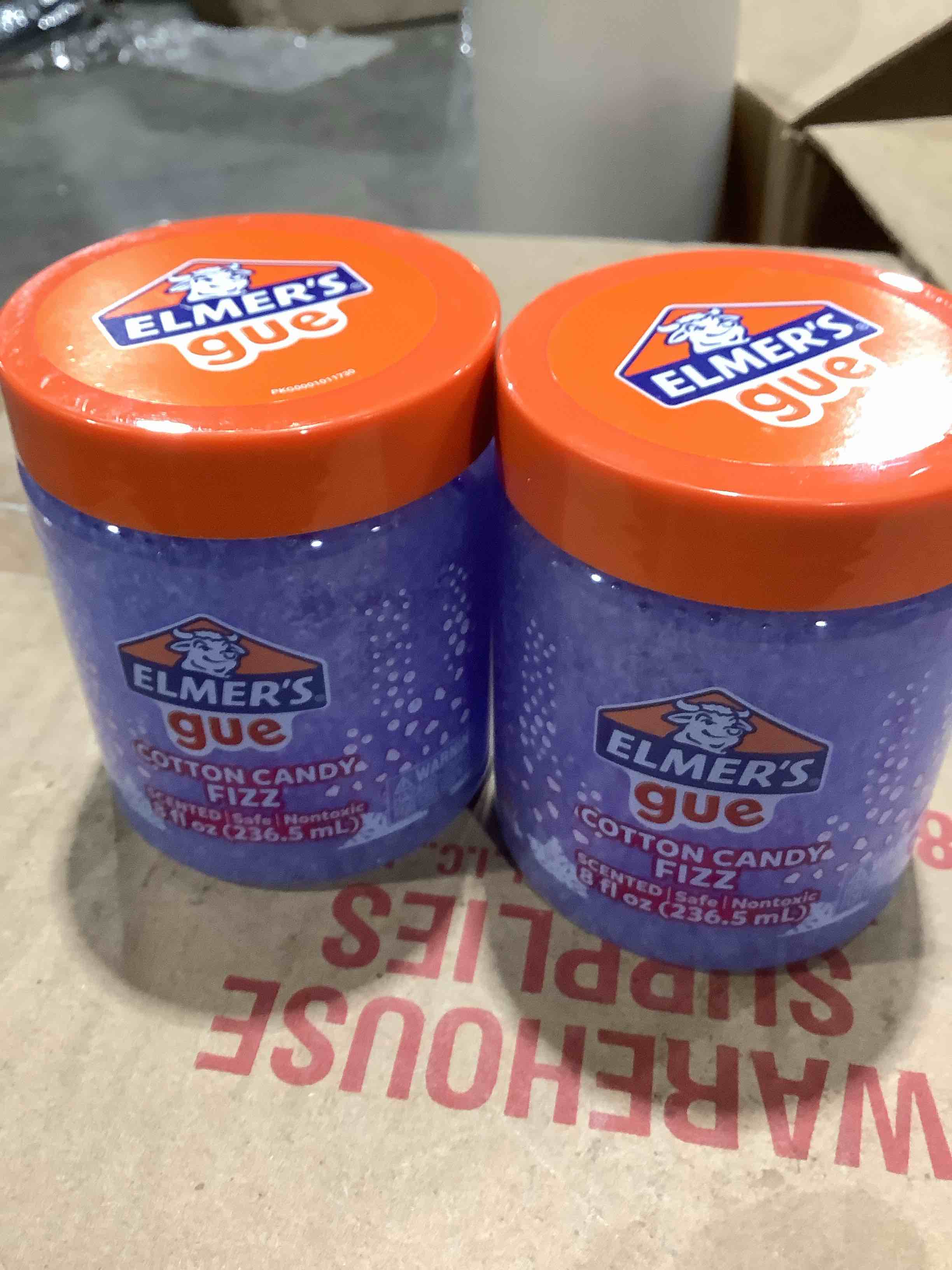 Condition photo showing New/Like New for Elmer’s Gue Premade Slime  Cotton Candy Fizz Slime  Scented  1 Count