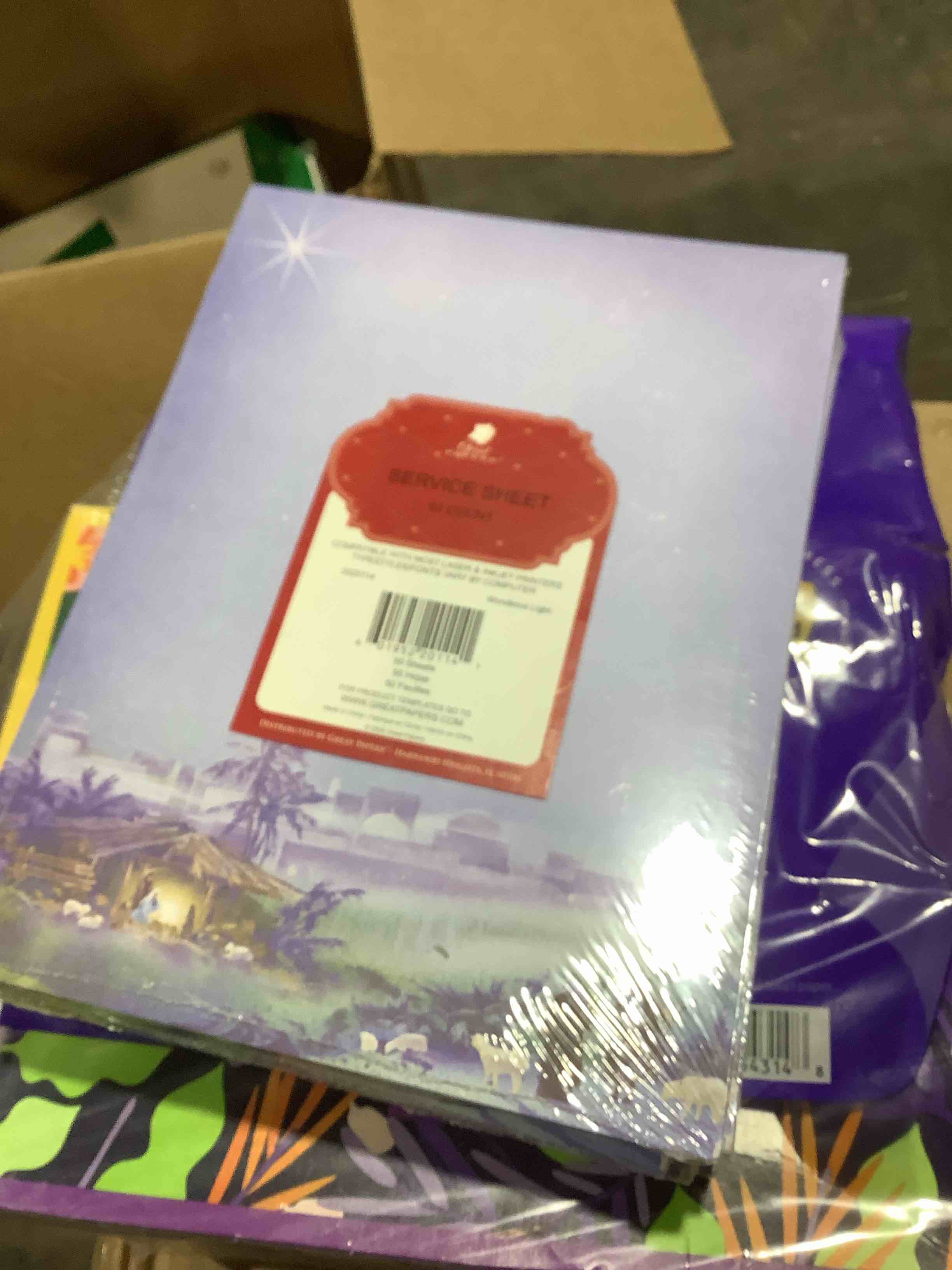 Condition photo showing New/Like New for Great Papers! Wondrous Light Holiday 8.5  x 6.25  Letterhead Religious Star 50/Pack (2020114), 5 packs