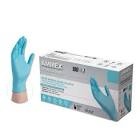 AMMEX Small Blue Nitrile Exam Gloves, Box of 100, 3 Mil, Size Small, Latex Free, Powder Free, Textured, Disposable, Non-Sterile, Food Safe, APFN42100-BX