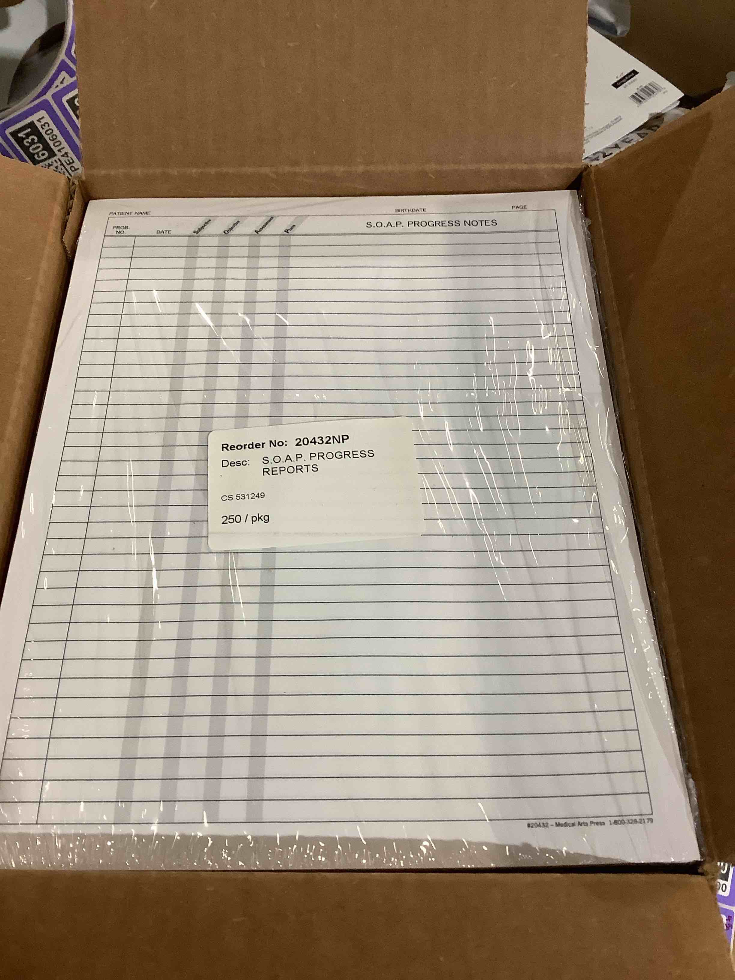 10 Units of Progress reports, SOAP progress reports, 20432NP