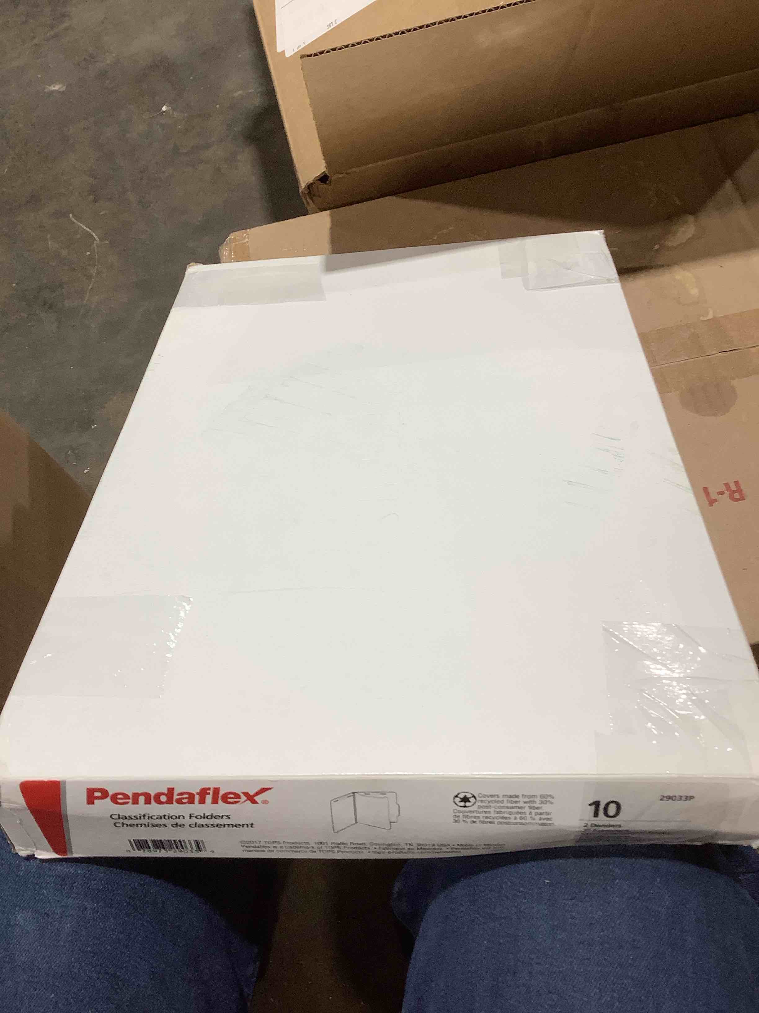 Condition photo showing New/Like New for Pendaflex Classification Folders, Legal, 2 Dividers, Embedded Fasteners, 2/5 Cut Tab, Dark Green, Legal, 10/BX (29033)