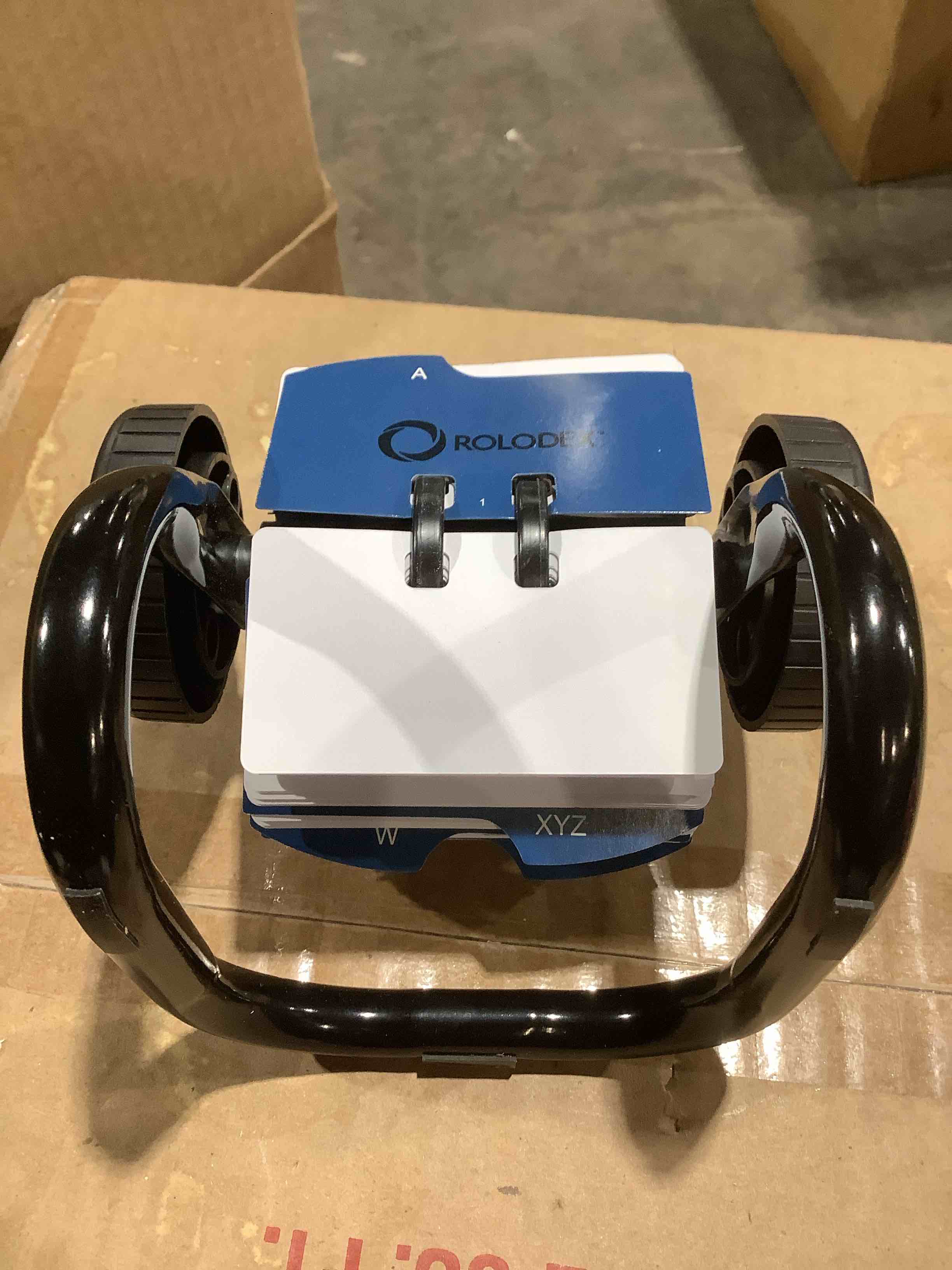 Rolodex® Mini Classic Rotary Card File, 1 3/4" x 3 1/4", 250 Cards, Black