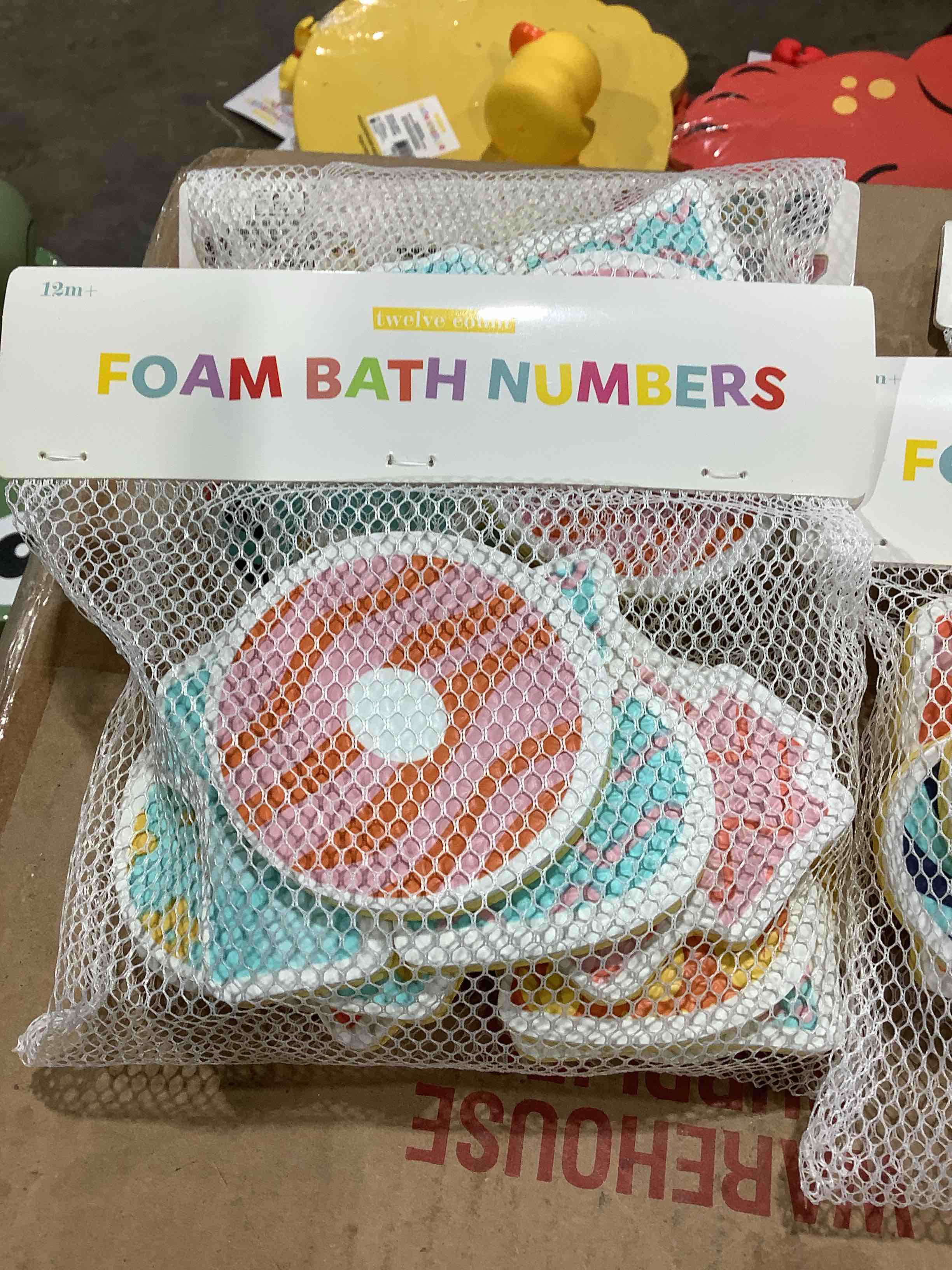 12 count Foam bath numbers, great stocking stuffers stuff