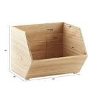 STACKABLE WOOD BIN