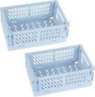 PLASTIC FOLDABLE STACKING CRATES, 1crate pink