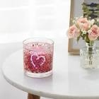 Sugared Watermelon Scented Candle with LED HEART ICON