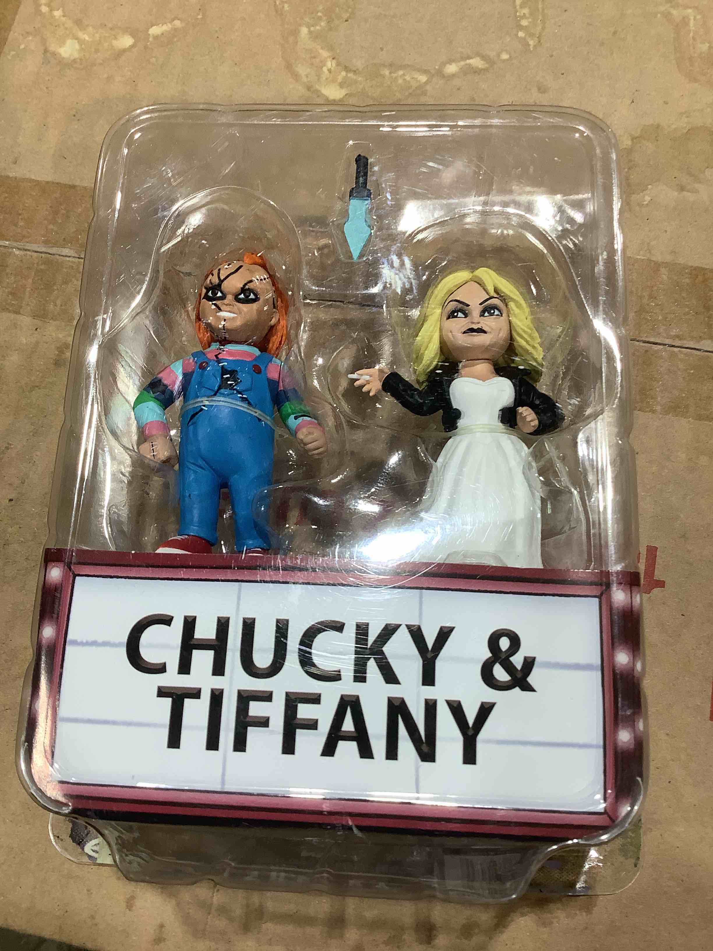 Condition photo showing Good Condition for Toony Terrors Chuck & Tiffany Series 2 6" Action Figure 2pk