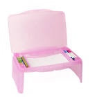 Foldable lap desk pink for storage and homework, great Christmas gift