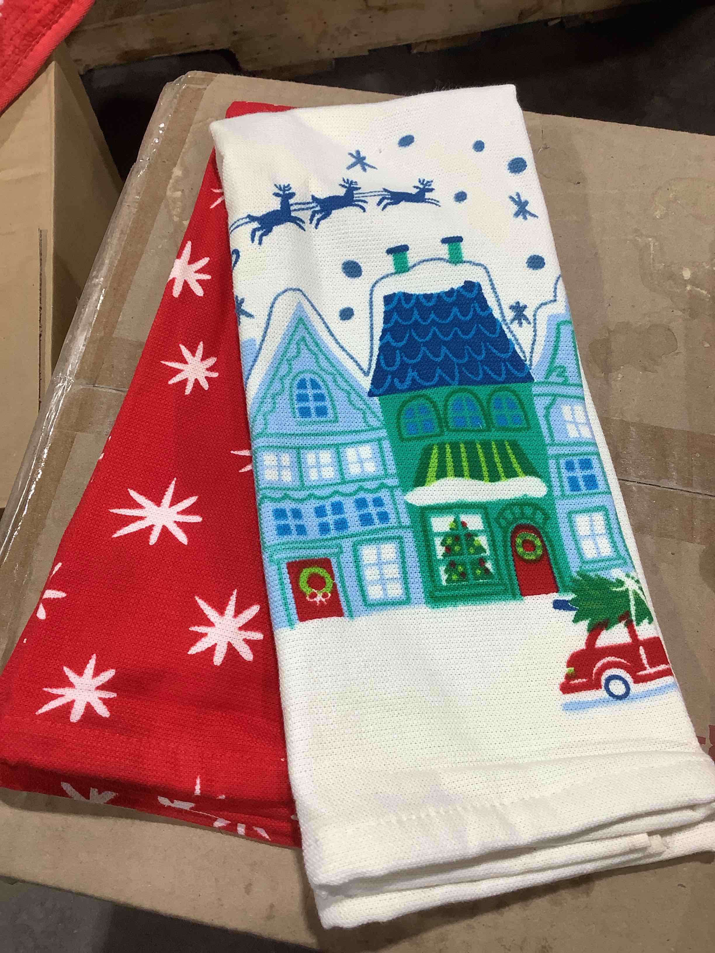 Wondershop 100% kitchen towels, set of two