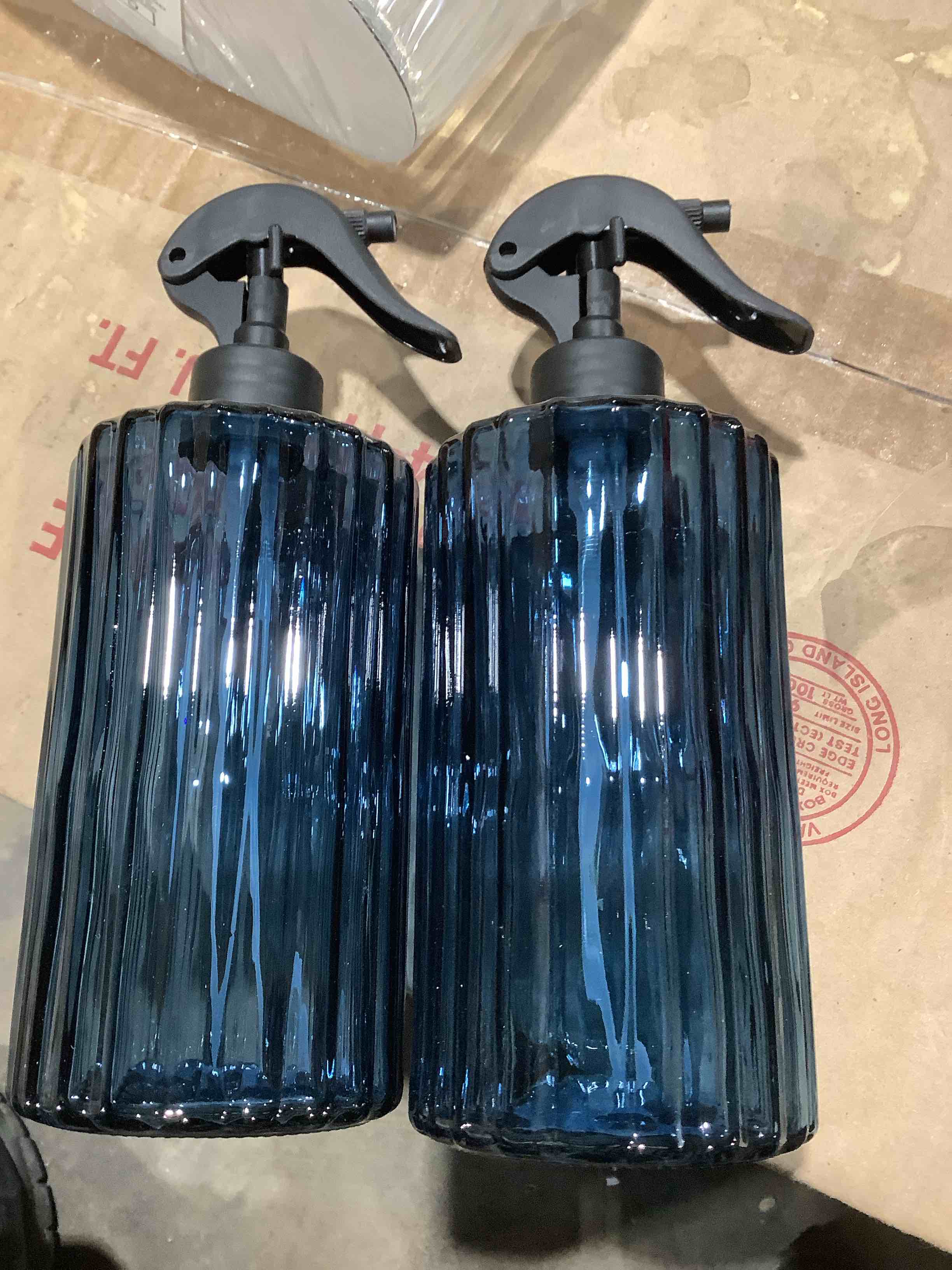 Fancy Spray bottles, blue