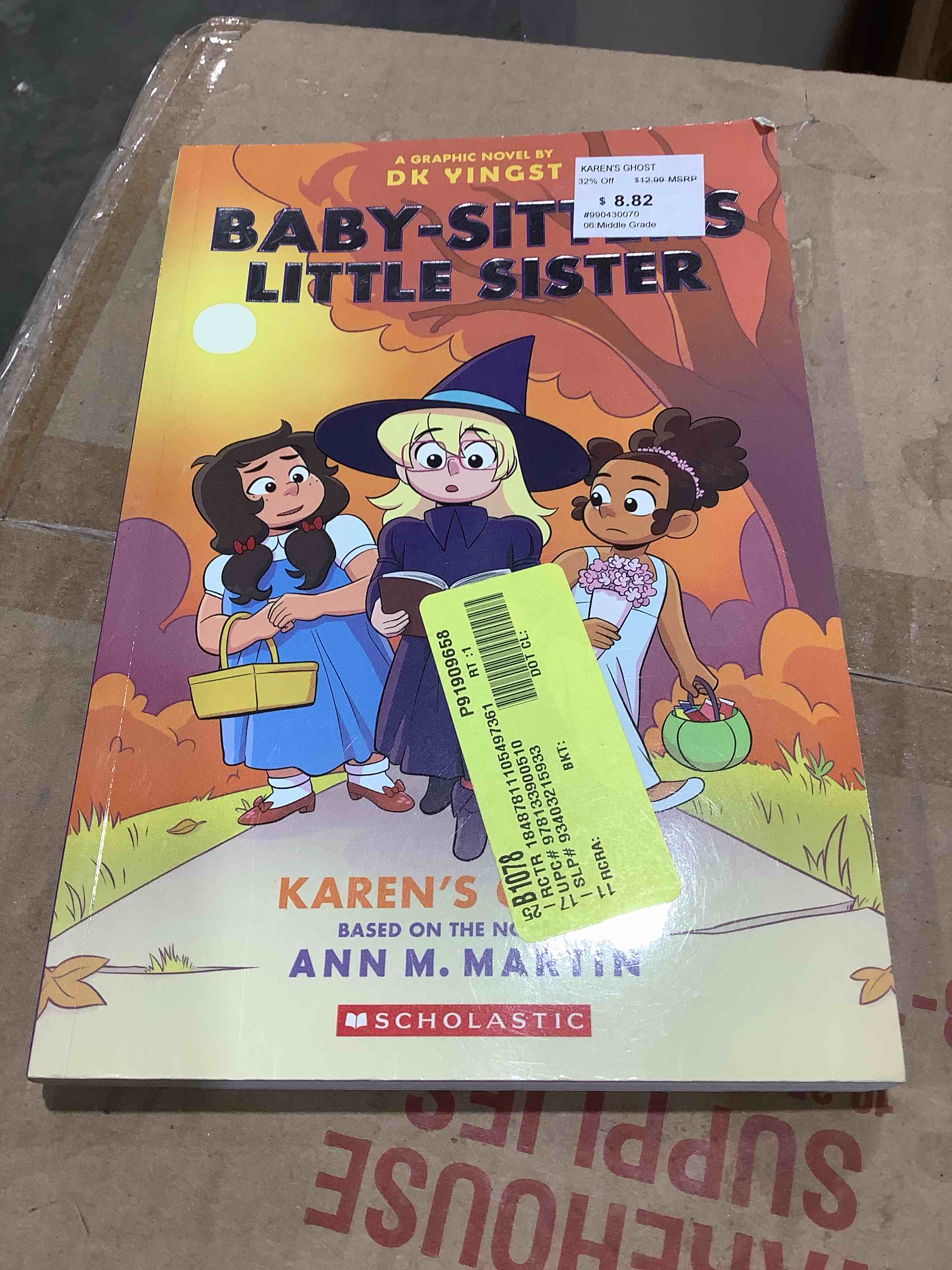 Condition photo showing New/Like New for Karen's Ghost: A Graphic Novel (Baby-Sitters Little Sister #11) - (Baby-Sitters Little Sister Graphix) by Ann M Martin (Paperback)