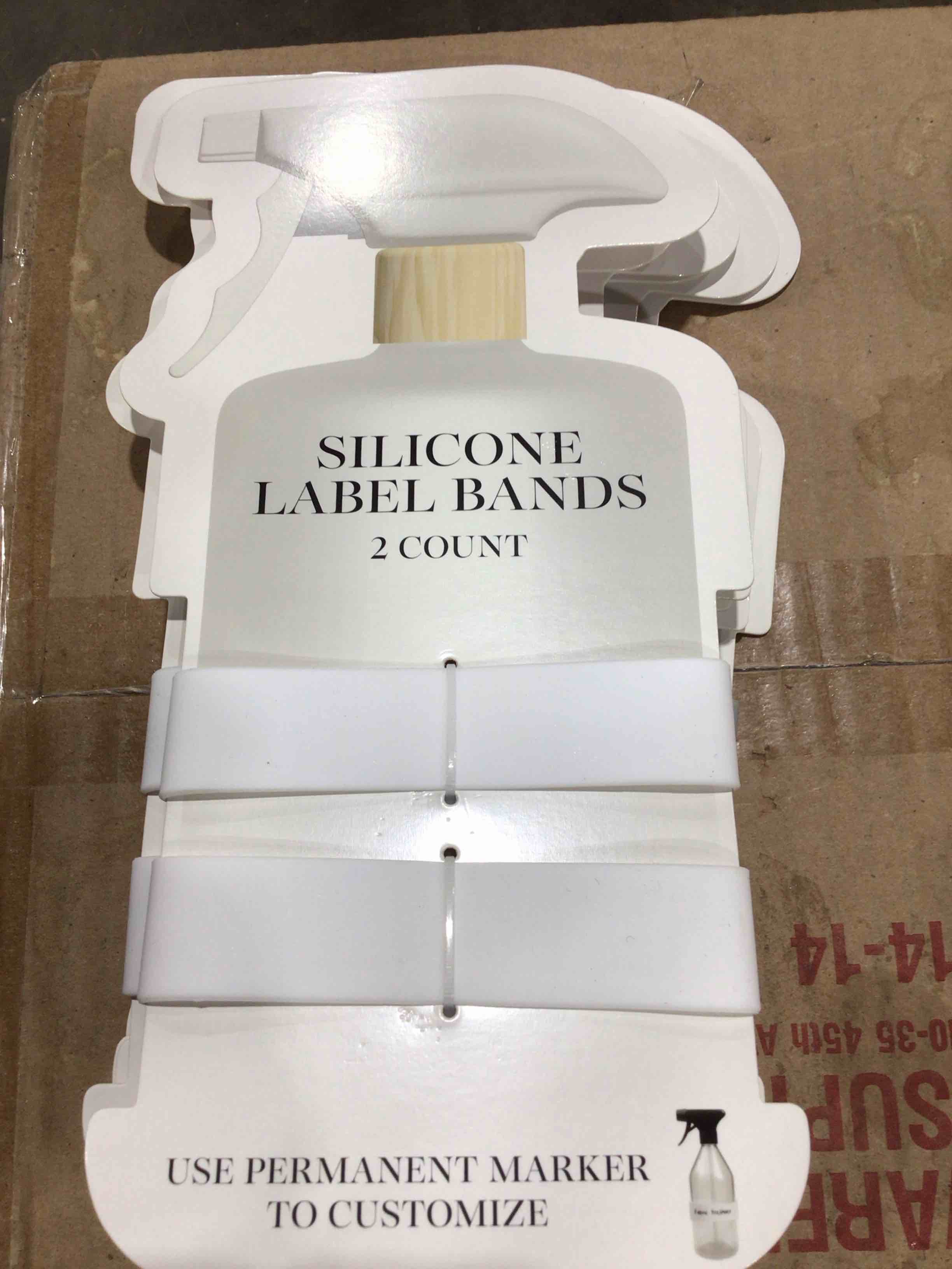 silicone labels, bands to count can use permanent marker to customize, six counts