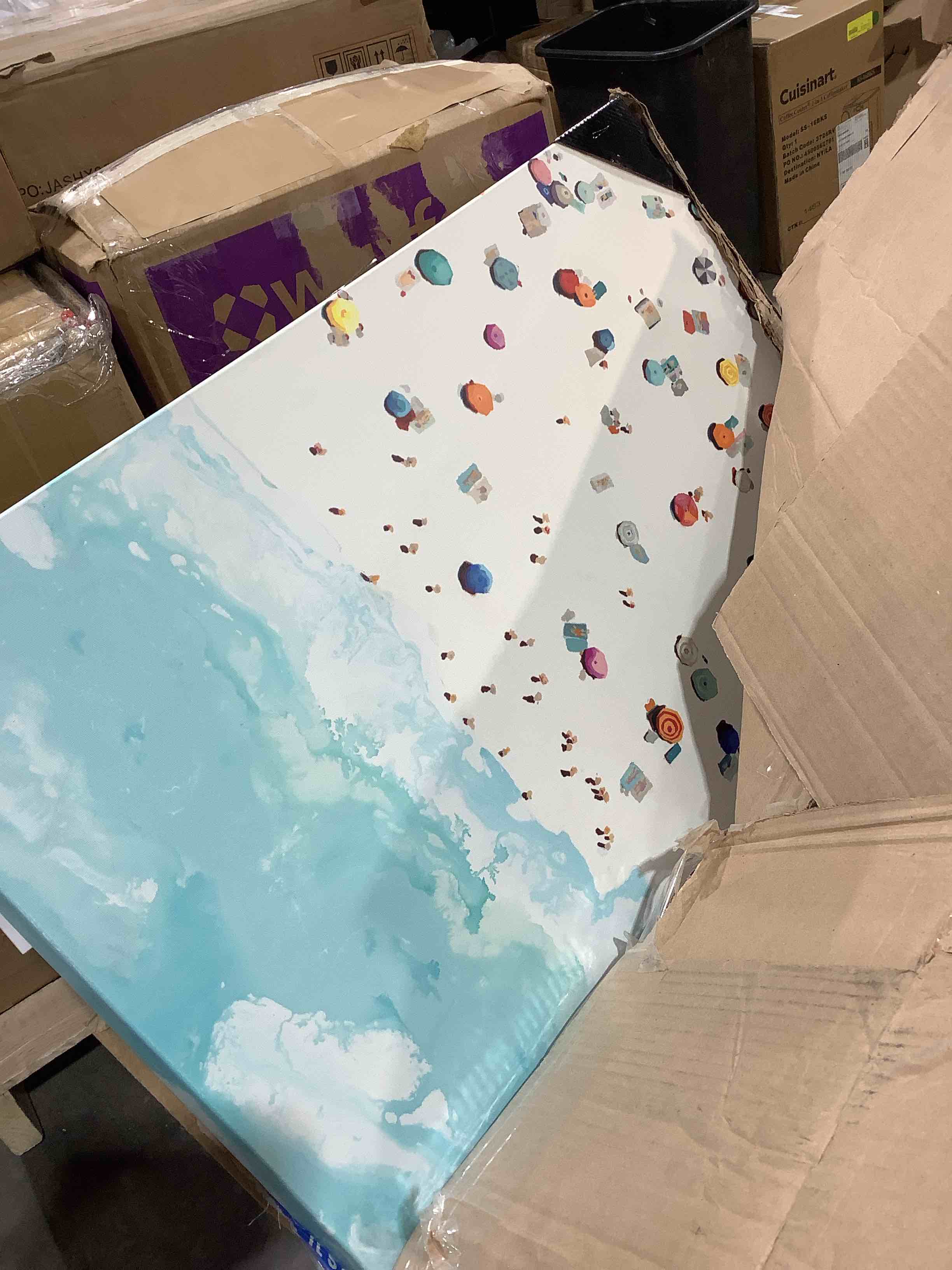 Condition photo showing New/Like New for beach days canvas picture