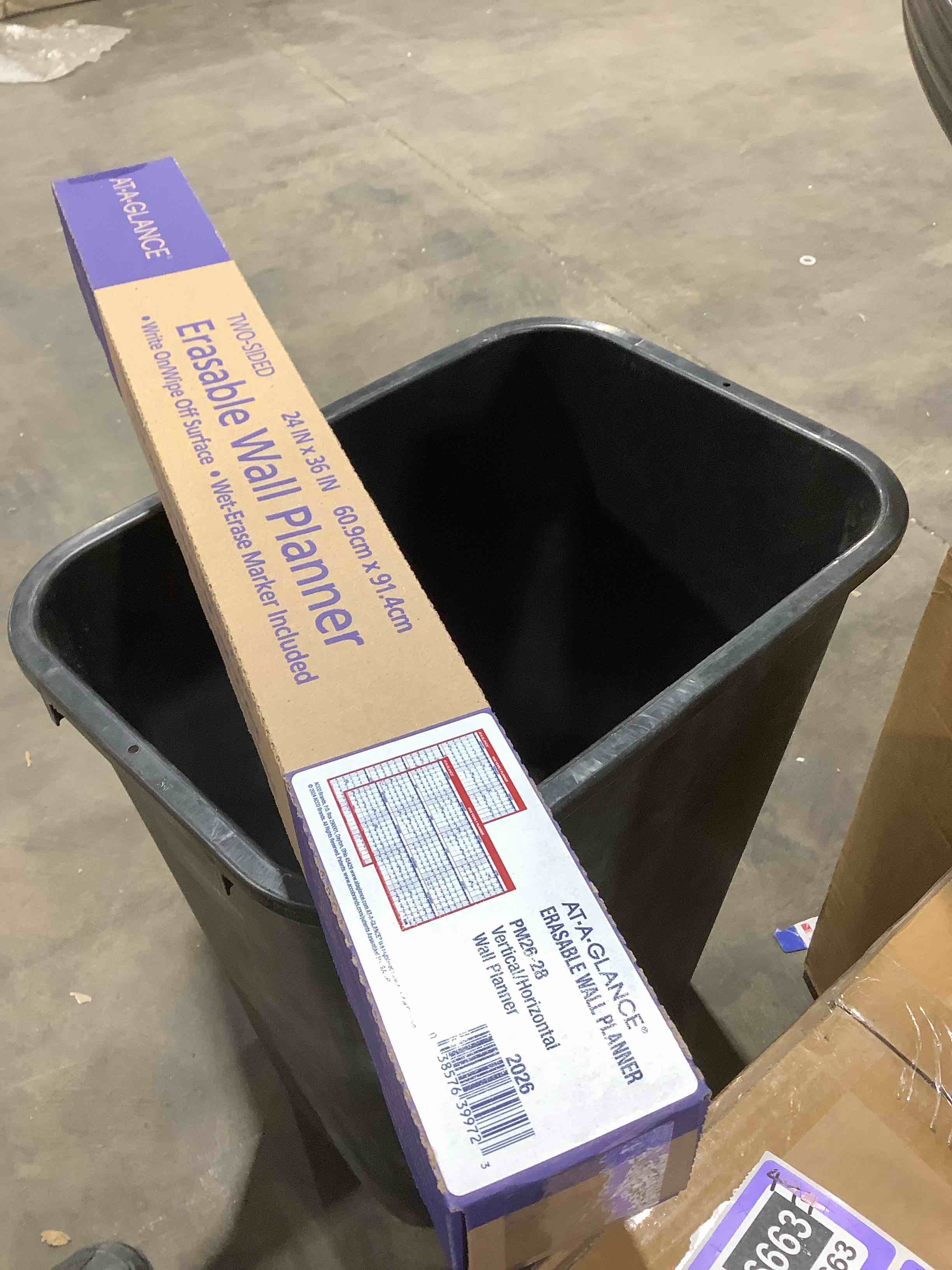 Condition photo showing New/Like New for AT-A-GLANCE 2026 Vertical Horizontal Reversible Erasable Wall Calendar With