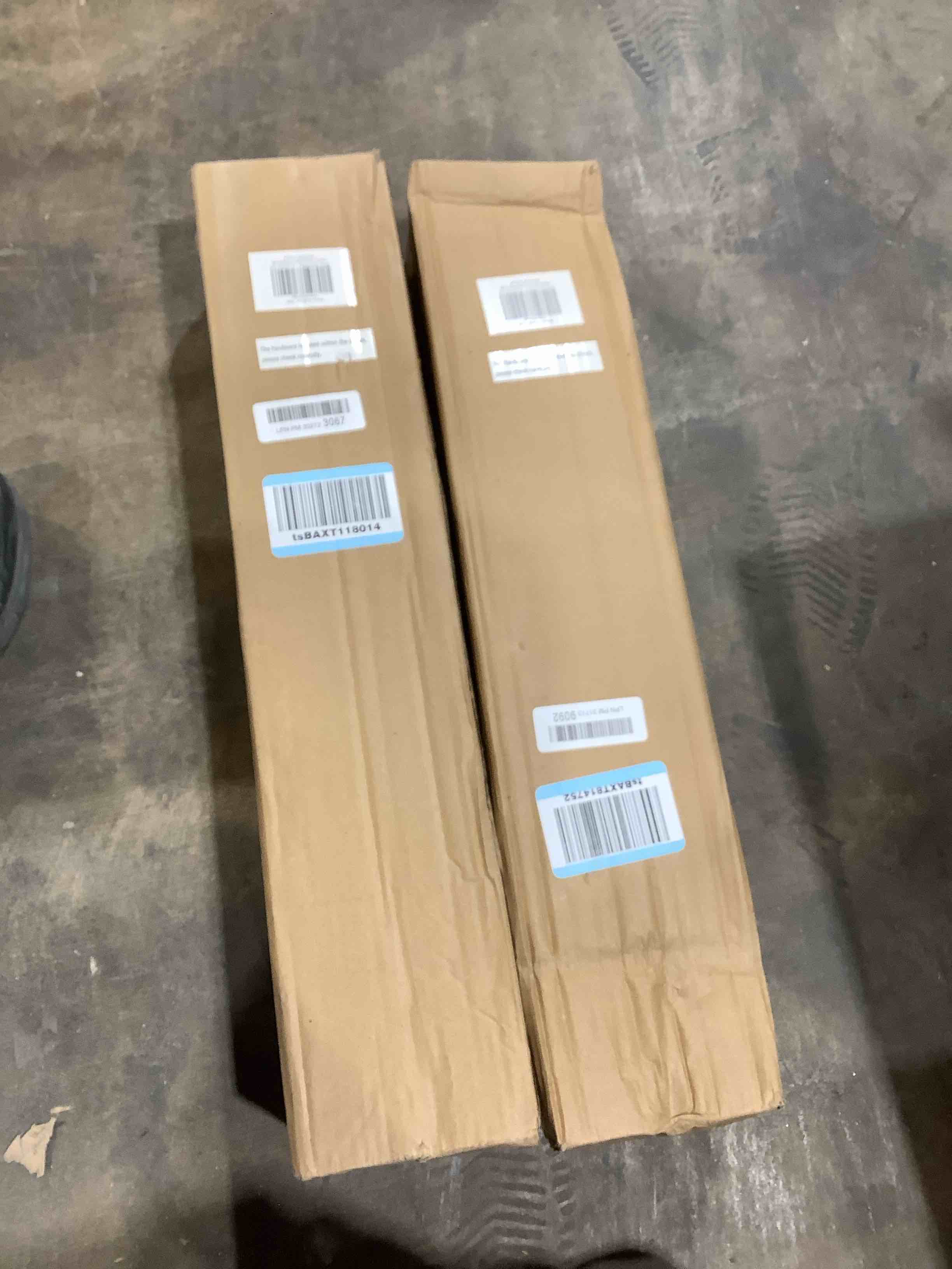 Condition photo showing Good Condition for LazBlinds No Tools No Drill Cordless Bamboo Roman Shades, Light Filtering Window Treatment, Roll Up Bamboo Blinds for Windows 20'' W x 64'' H, Eastfield Teak Light Filtering-eastfield Teak 20" W x 64" H