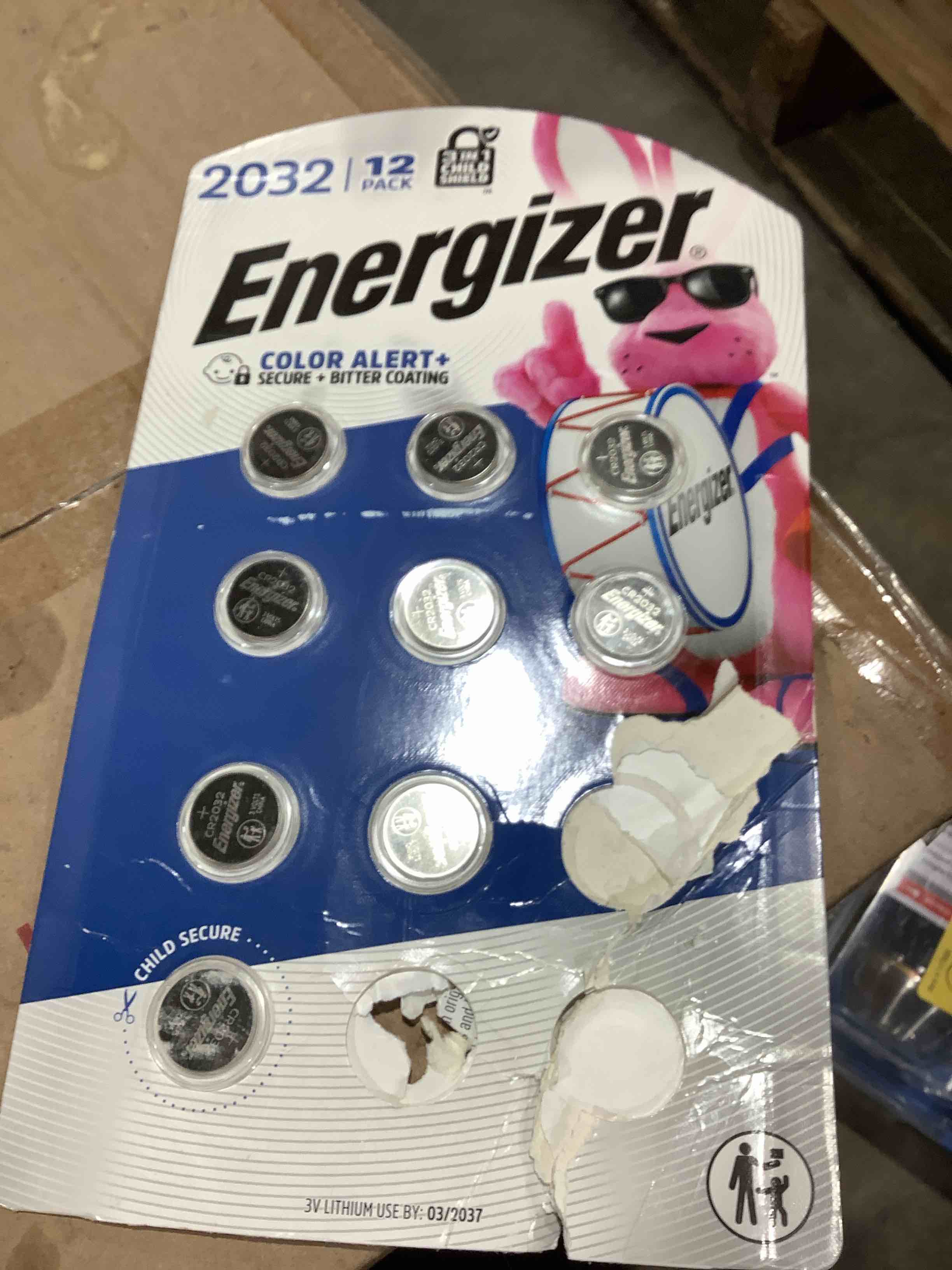 Condition photo showing Good Condition for Energizer 2032 Lithium Coin Battery  12-Pack, Missing three
