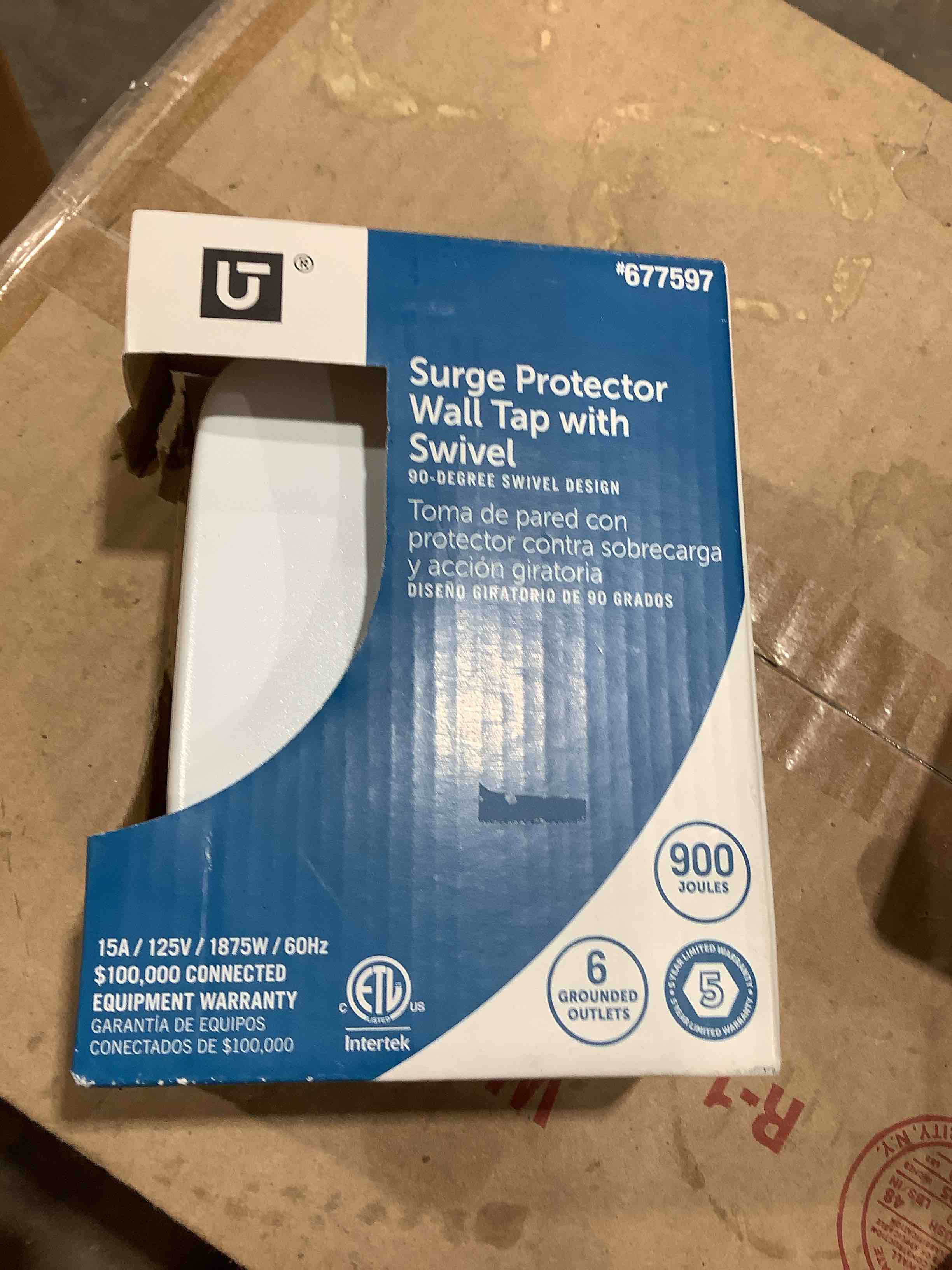 Condition photo showing Good Condition for Surge protector wall tap with swivel 90° swivel design