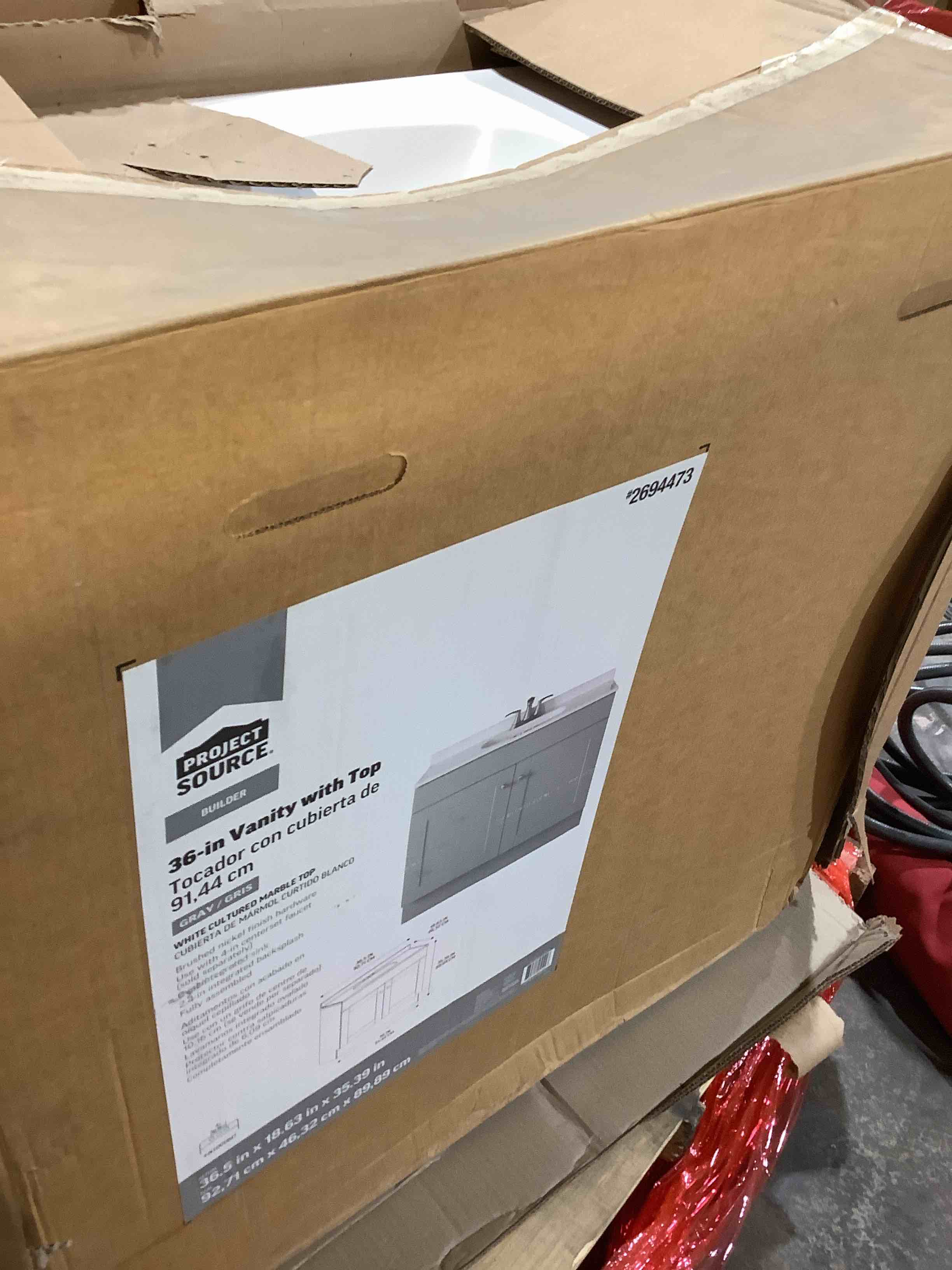 Condition photo showing Good Condition for Project source 36 inch vanity with top 269-4473