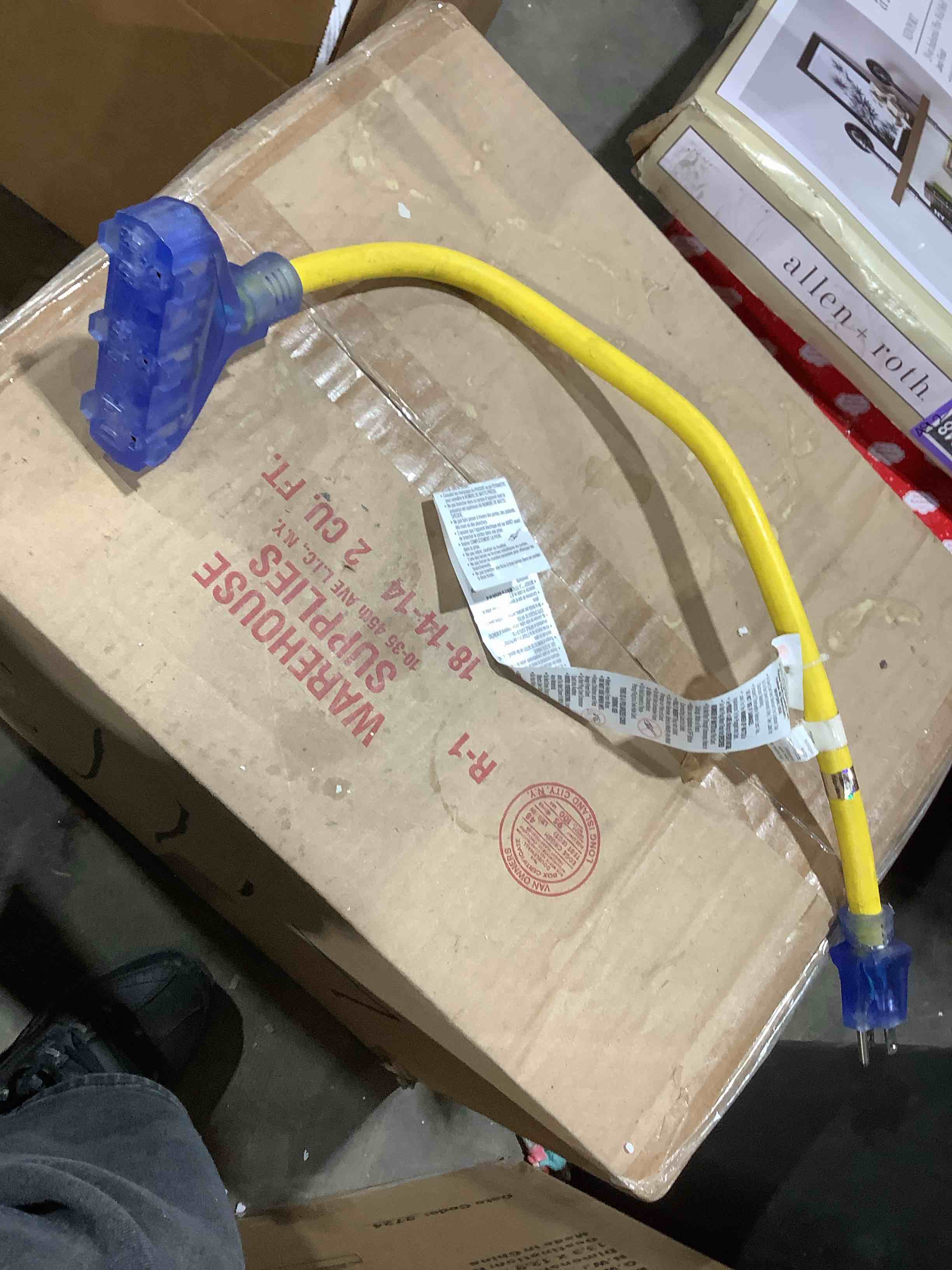Condition photo showing Good Condition for  2' Heavy duty three plug extension