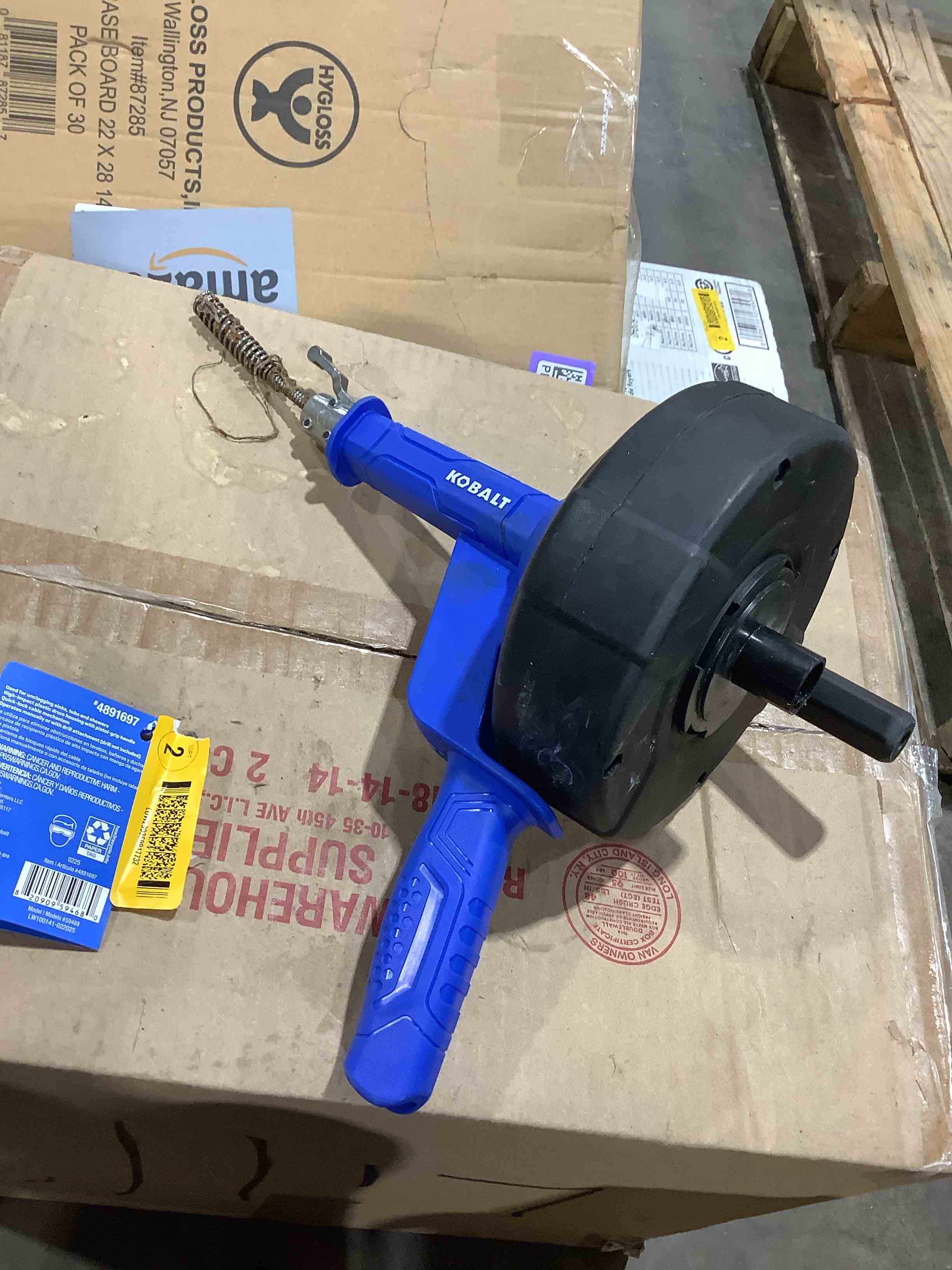 Condition photo showing Good Condition for Kobalt 25' Drum Auger