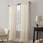 Anuel Trellis Jacquard Shear rod pocket curtain panel