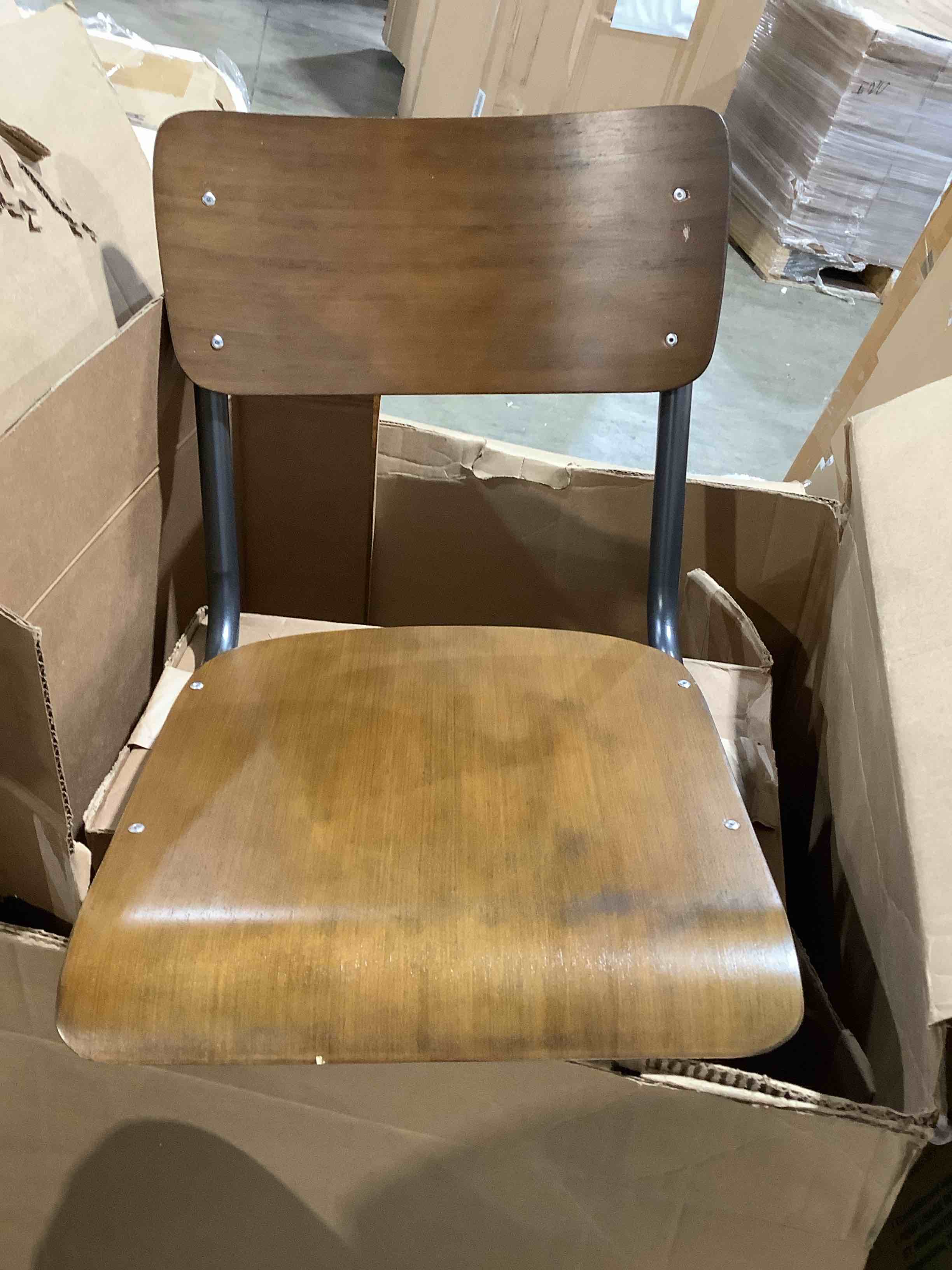 Wood back and seat Task Chair