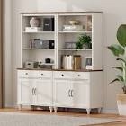 Scarlett set up two bookcases with door, incomplete 