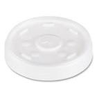 dart plastic lids  fits 12 oz to 24 oz hot/cold foam cups  straw-slot lid  translucent  100/pack  10 packs/carton