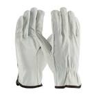 Medium cowhide leather white gloves