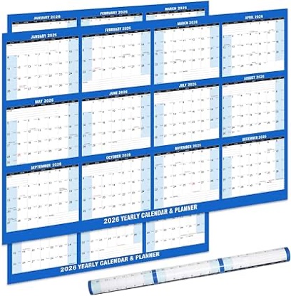 at-a-glance 2026 horizontal reversible erasable wall calendar large 36 x 24 -